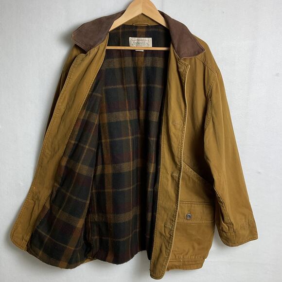 Vintage 90s St Johns Bay Flannel Lined Hunting Jacket Large - Picture 3 of 15